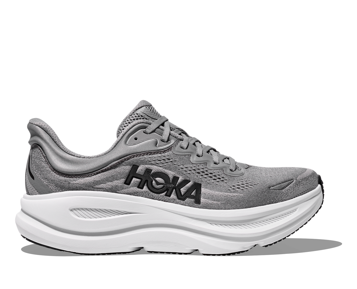 Hoka Men's Bondi 9 Wide - Galactic Grey/Stellar Grey
