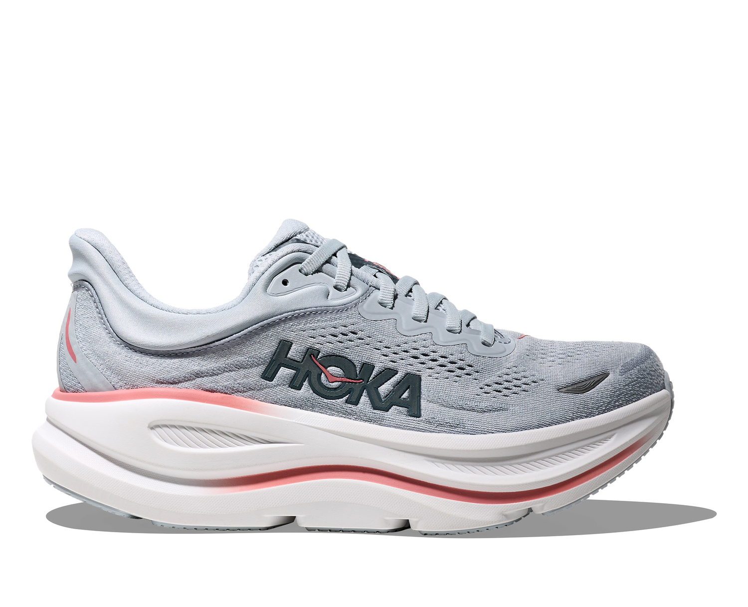Hoka Women's Bondi 9 Wide - Mineral Blue / Washed Blue