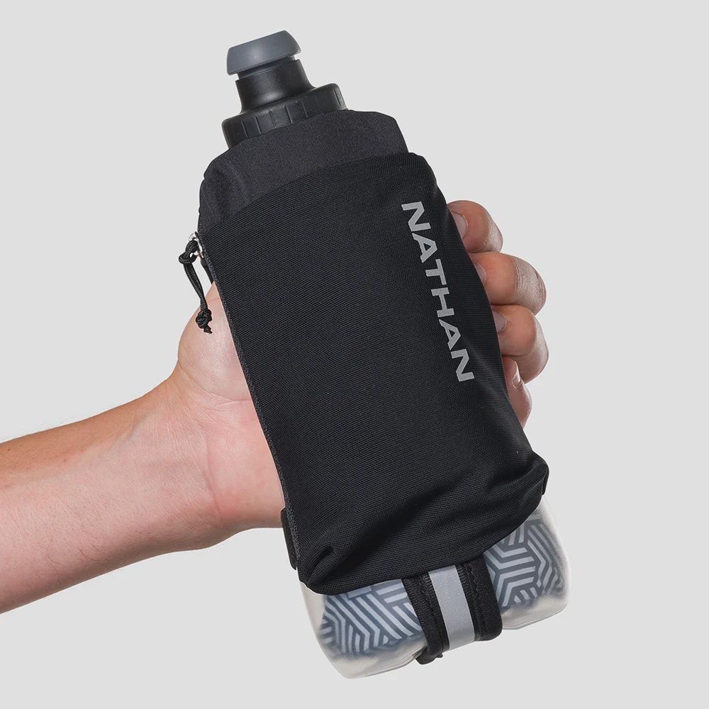 Nathan Speeddraw 2.0. Insulated 18oz Handheld, Color: Black/Silver