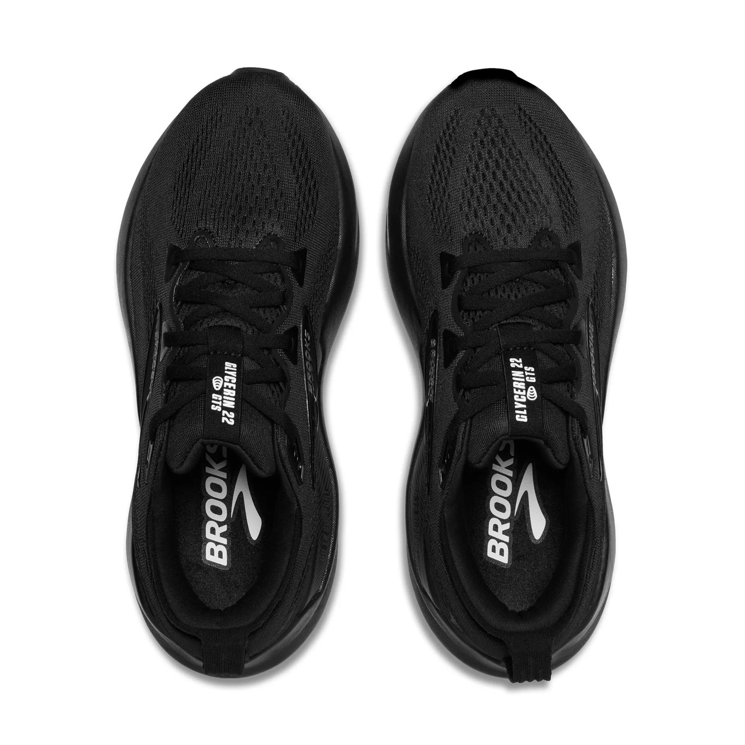 Brooks Men's Glycerin GTS 22 Wide - Black/Black/Ebony