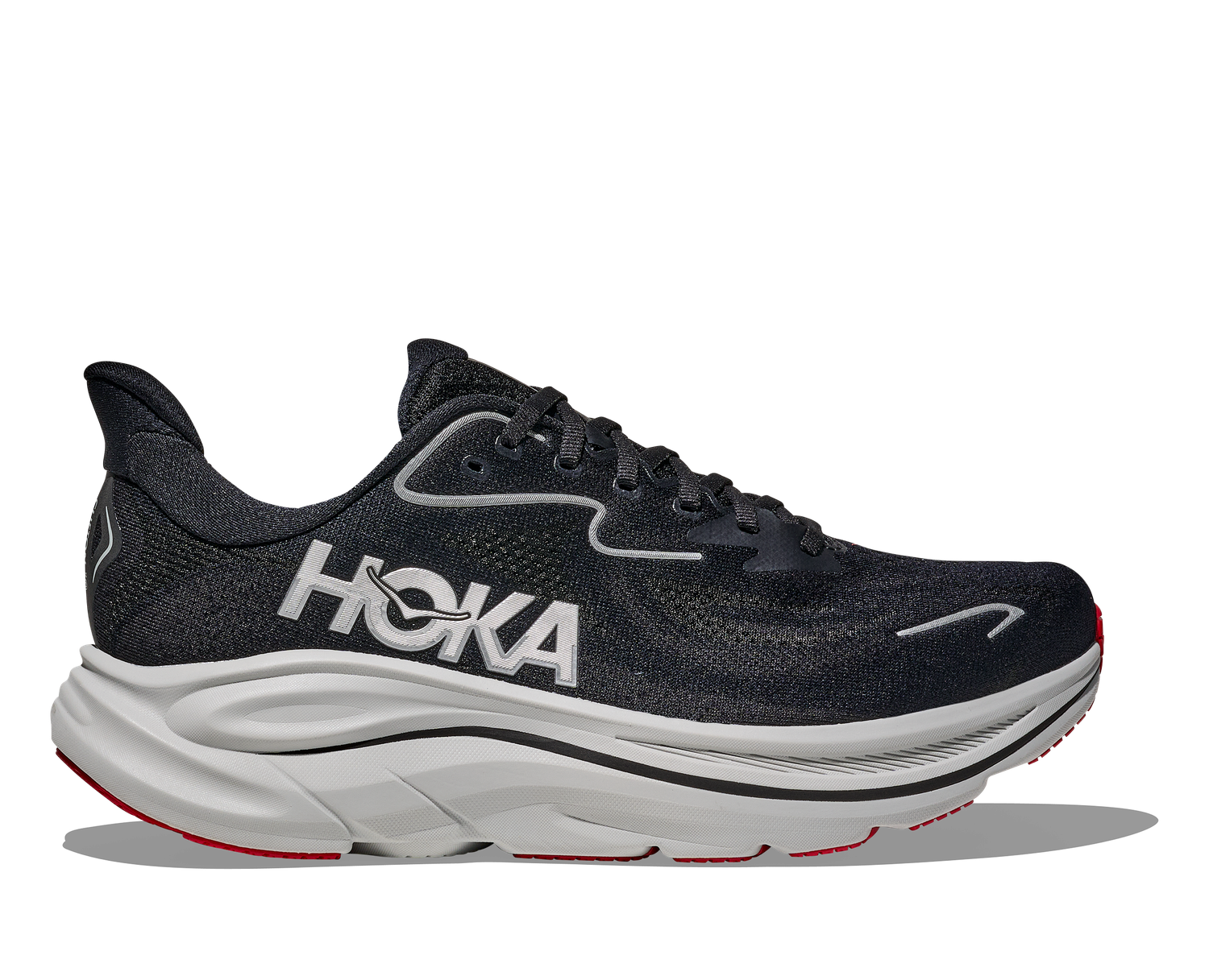 Hoka Men's Clifton 10 - Black/Silver
