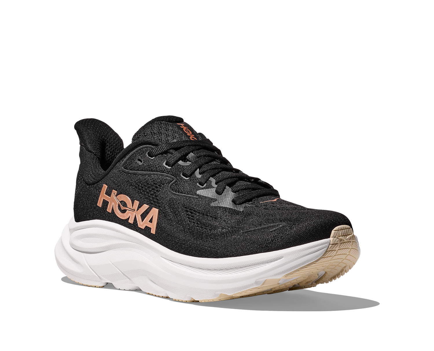 Hoka Women's Clifton 10 - Black/Rose Gold
