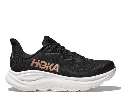 Hoka Women's Clifton 10 - Black/Rose Gold
