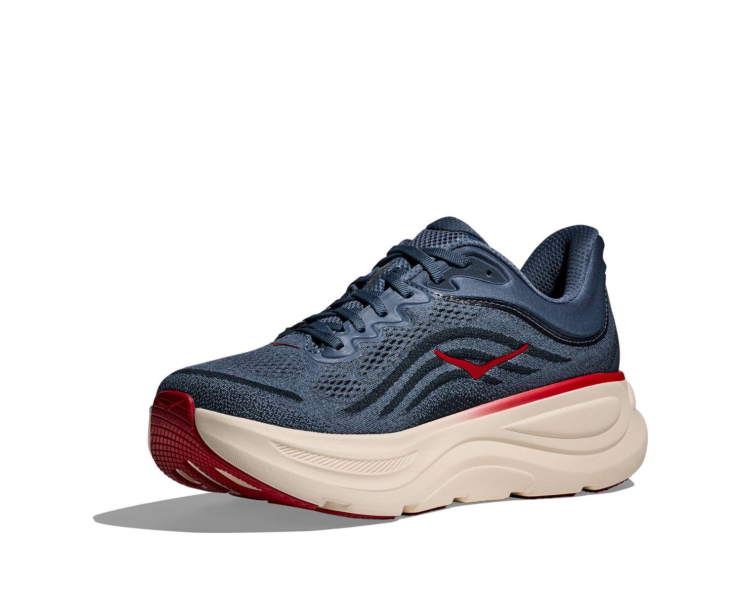 Hoka Men's Bondi 9 - Thunder Cloud/Vermillion