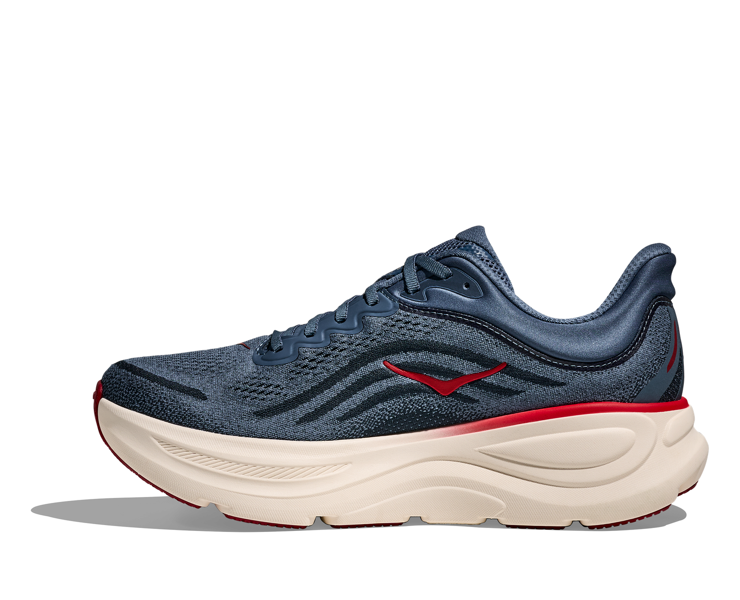 Hoka Men's Bondi 9 - Thunder Cloud/Vermillion