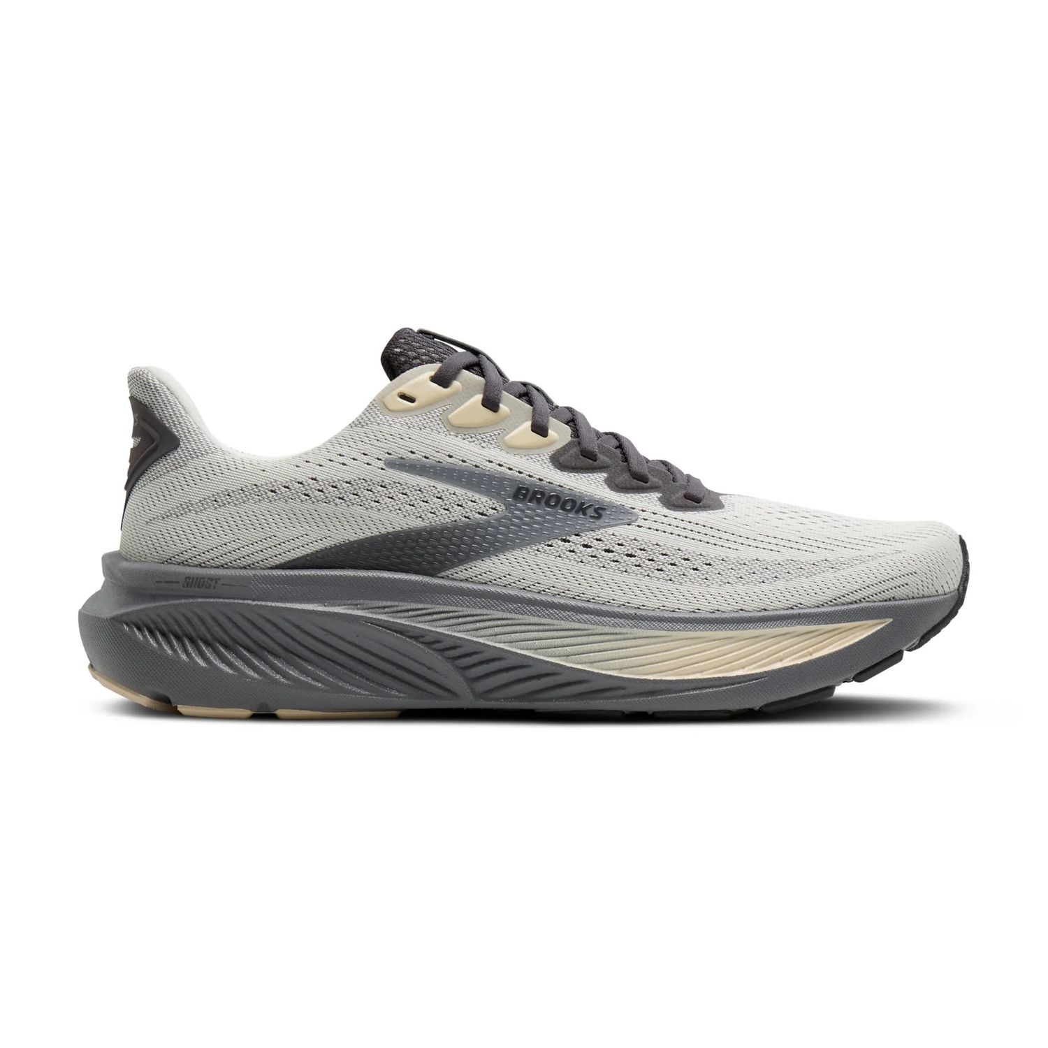 Brooks Men’s Ghost 17 -Vaporous Grey/Primer/Sand