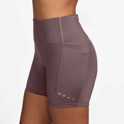 Nike Women's Swift High-Waisted 4" Tight Running Shorts with Pockets