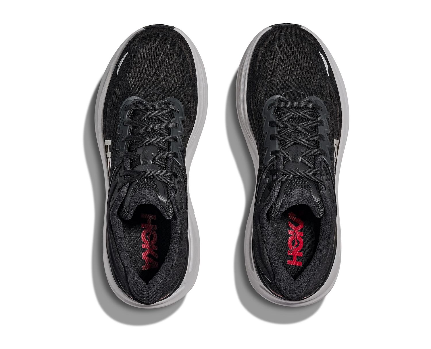 Hoka Men's Bondi 9 - Black/Vermillion