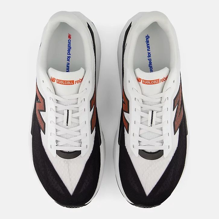 New Balance Men's FuelCell Rebel v5 - White/Flame Red