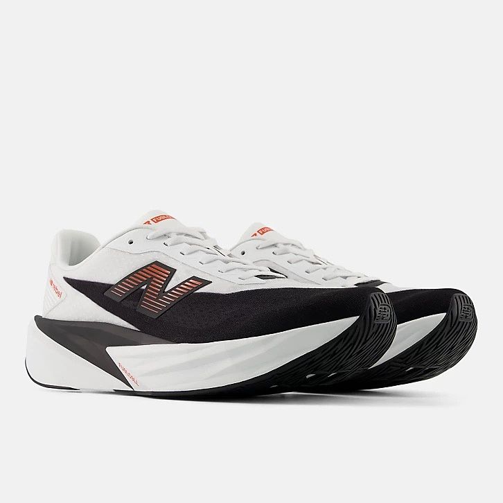 New Balance Men's FuelCell Rebel v5 - White/Flame Red