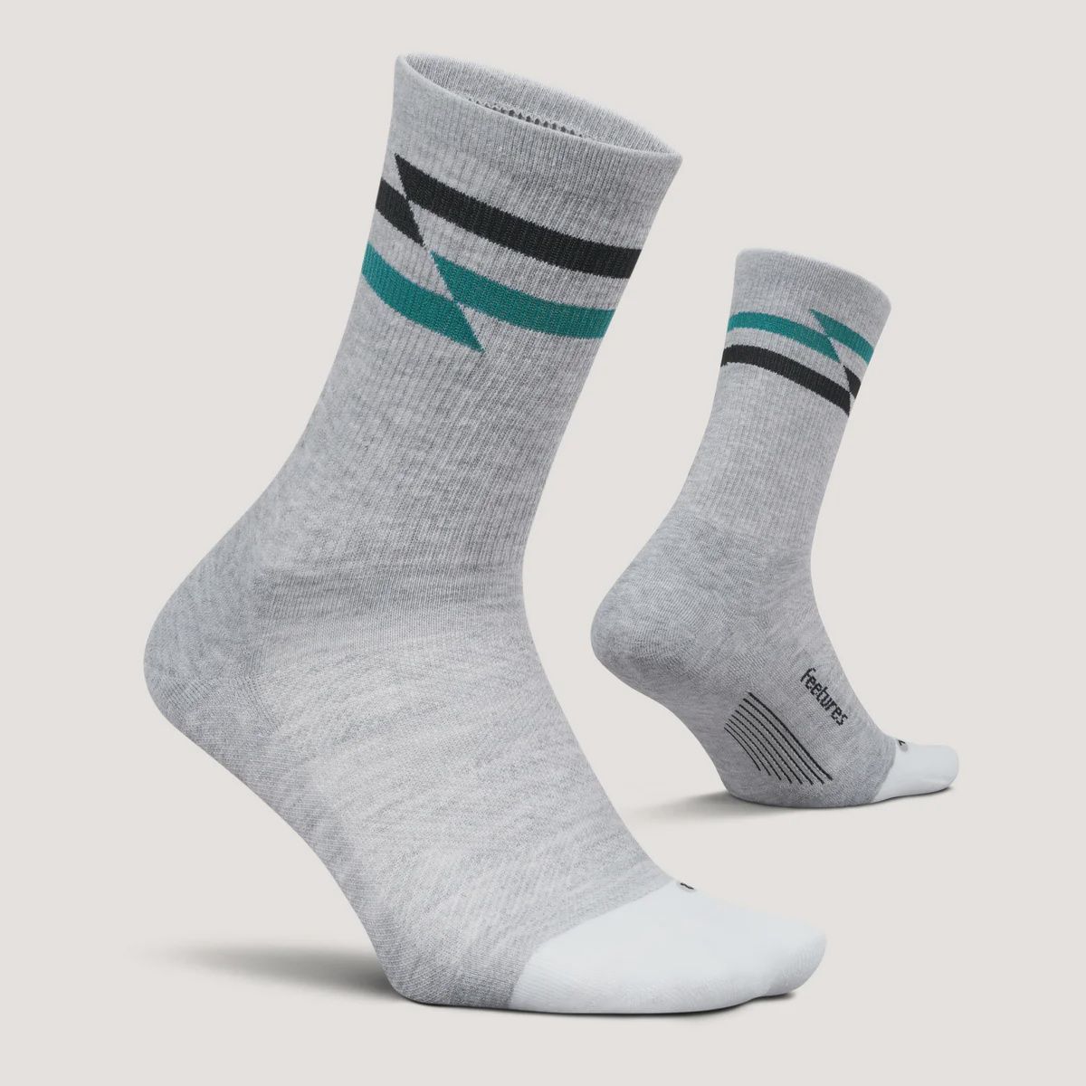Feetures Elite Max Cushion Mini Crew - Gray Track