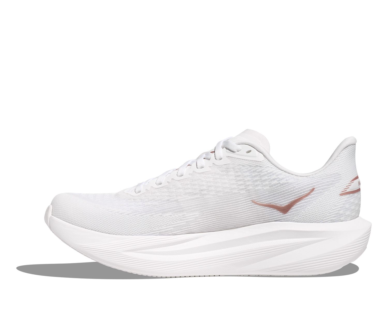 Hoka Women's Mach 7 - Frost / Rose Gold