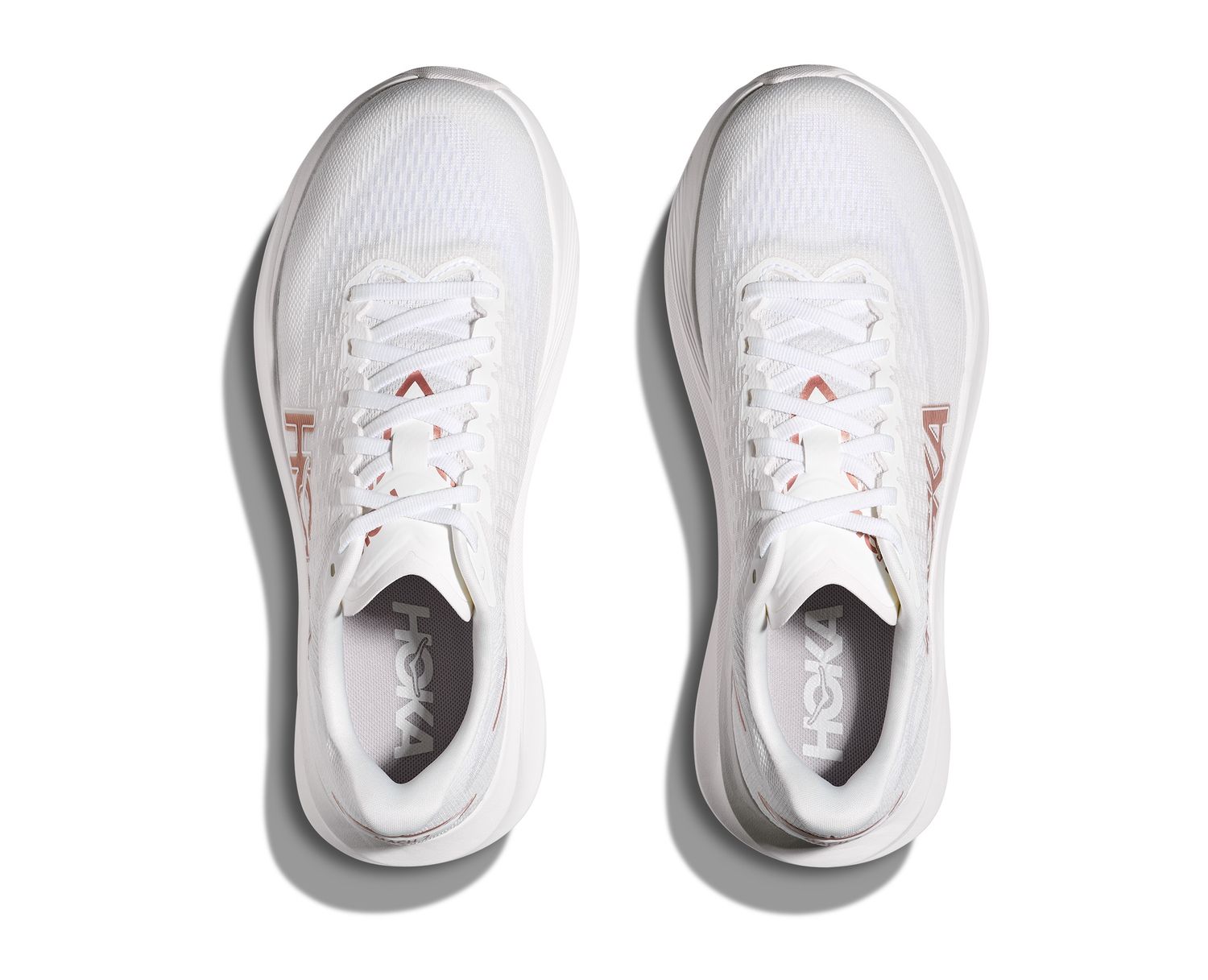 Hoka Women's Mach 7 - Frost / Rose Gold