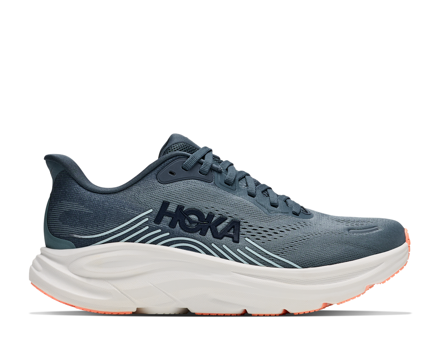 Hoka Women's Clifton 11 Wide - Faded Navy/Glimmering Blue