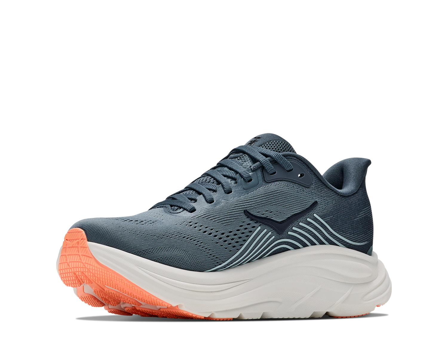 Hoka Women's Clifton 11 Wide - Faded Navy/Glimmering Blue