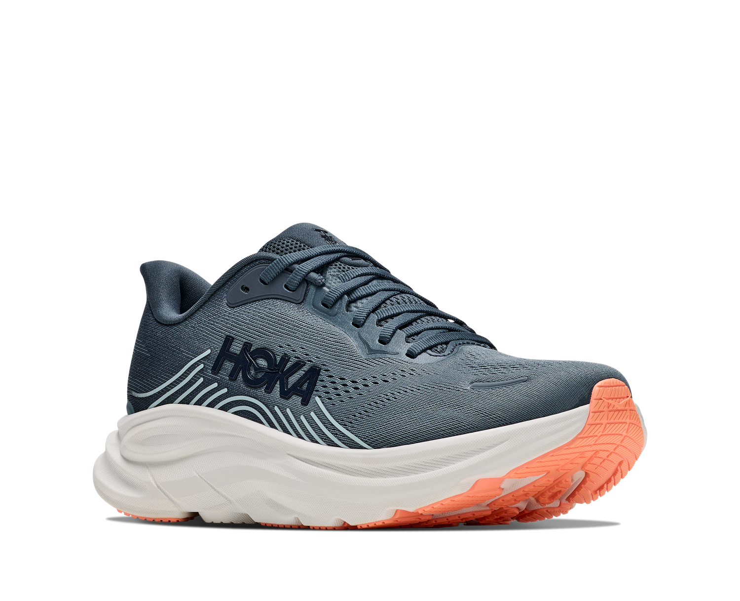 Hoka Women's Clifton 11 Wide - Faded Navy/Glimmering Blue