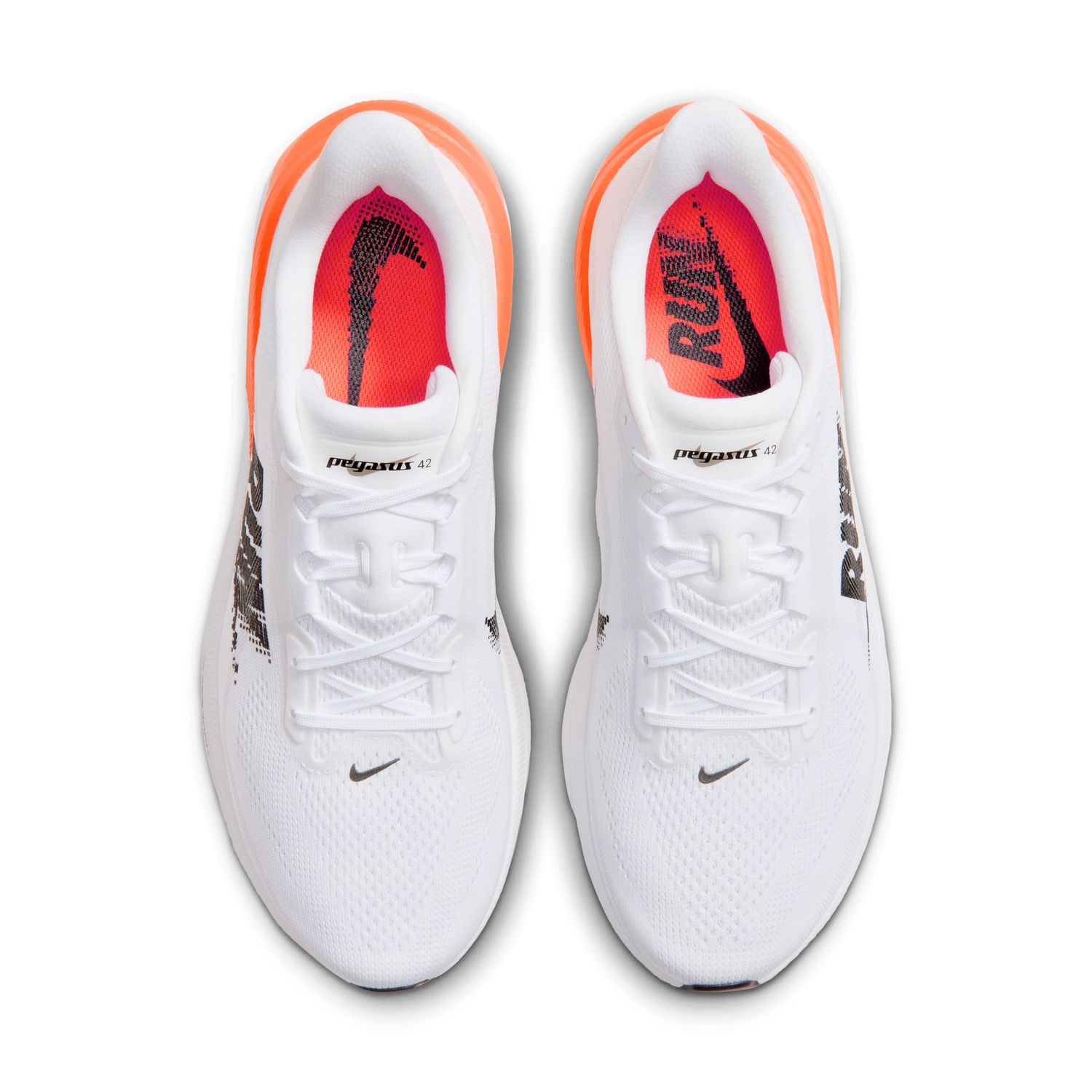 Nike Men's Pegasus 42 - White/Black/Orange