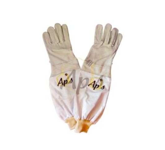 Guanti Apis con manicotto bianco