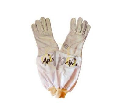 Guanti Apis con manicotto bianco