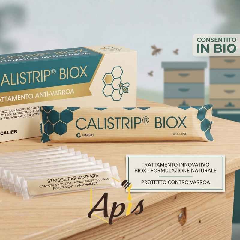 Calistrip Biox Trattamento Antivarroa Calistrip Biox – Trattamento Antivarroa in Strisce ad Acido Ossalico (10 Strisce per 5 Arnie)