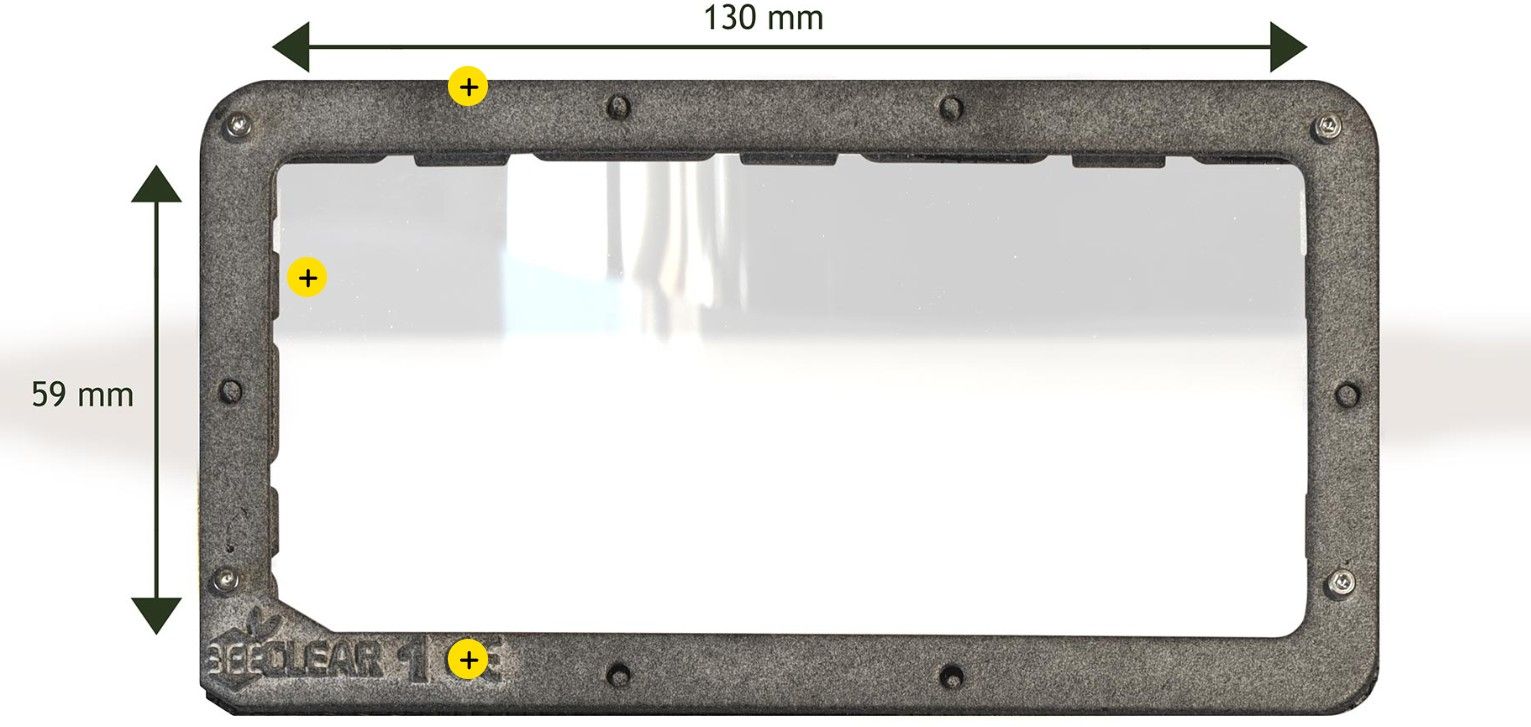 Visiera per maschere piane