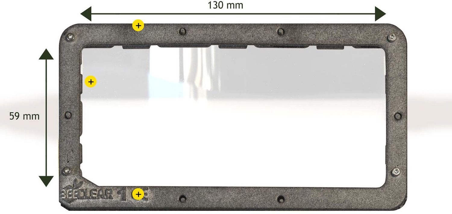 Visiera per maschere piane