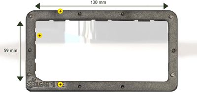 Visiera per maschere piane