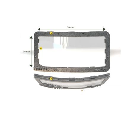 Visiera per maschere curve