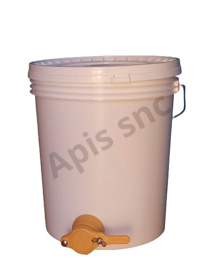 Secchiello 24 kg con rubinetto in plastica alimentare
