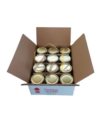 Scatola vasi miele 12x250 g Scatola vasi miele 12x250 g