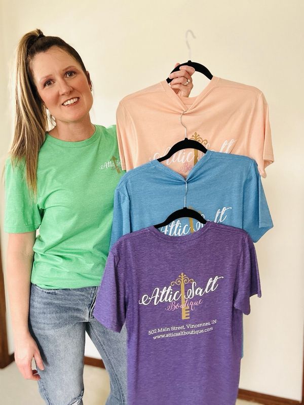 ASB Logo Tee in Heathered Purple