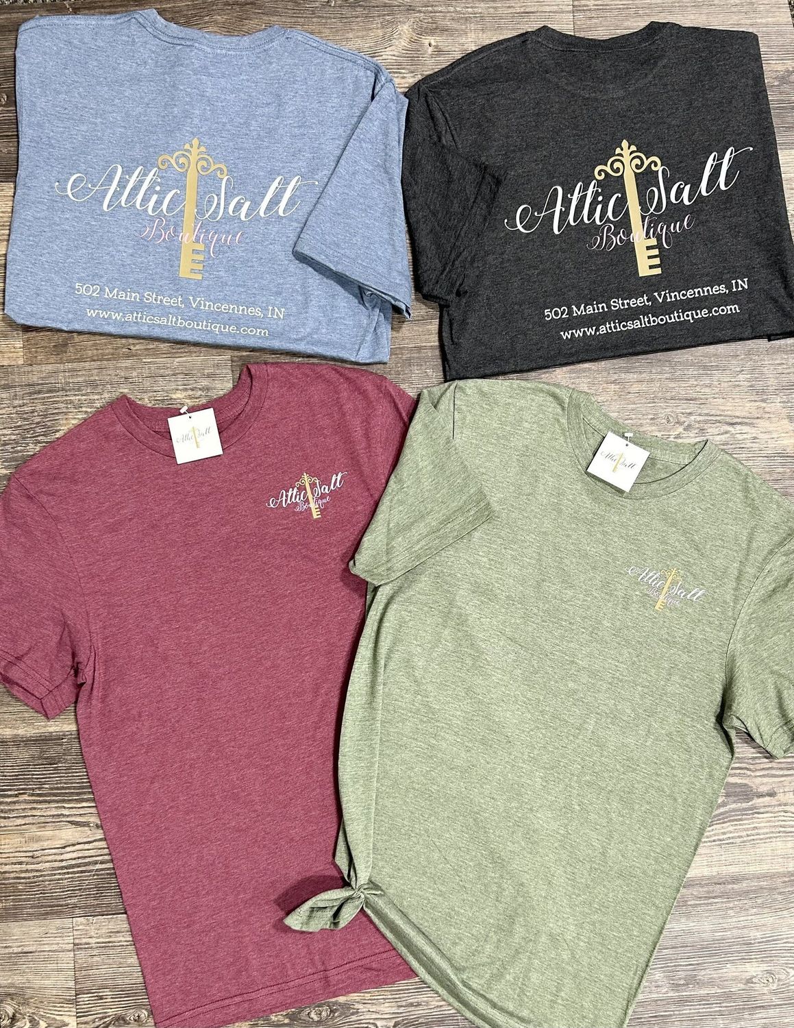 ASB Logo Tee in Heathered Berry