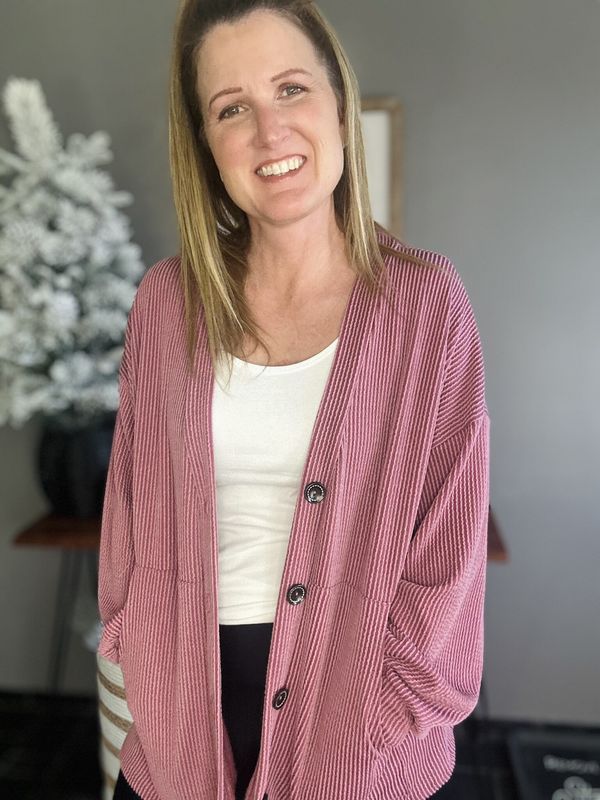 The Clarissa Cardigan in Marsala