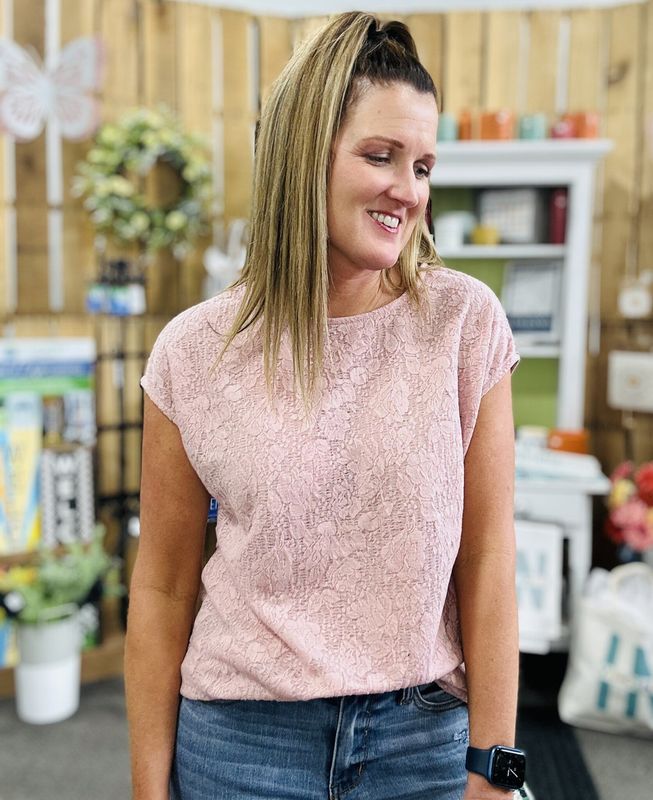 Day Date Top in Blush