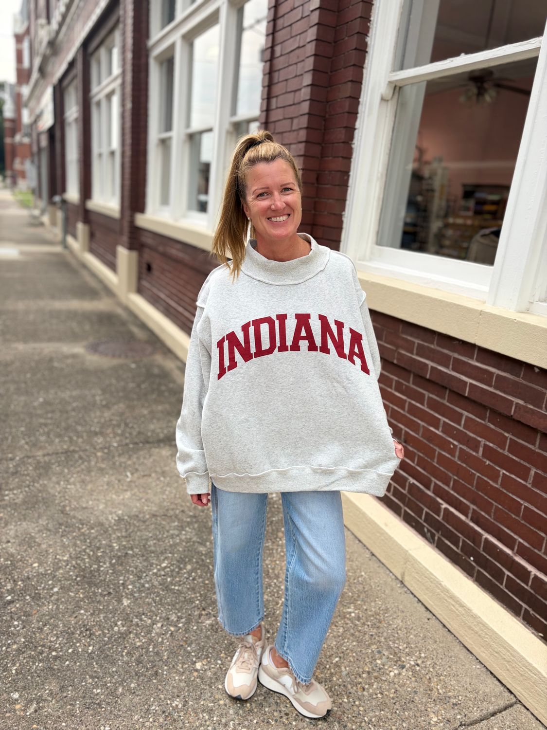 Indiana Reversible Mock Neck Pullover