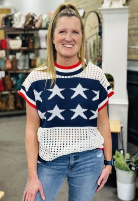 Salute the Stars Sweater Top