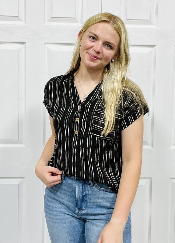 Dotted Lines Woven Top