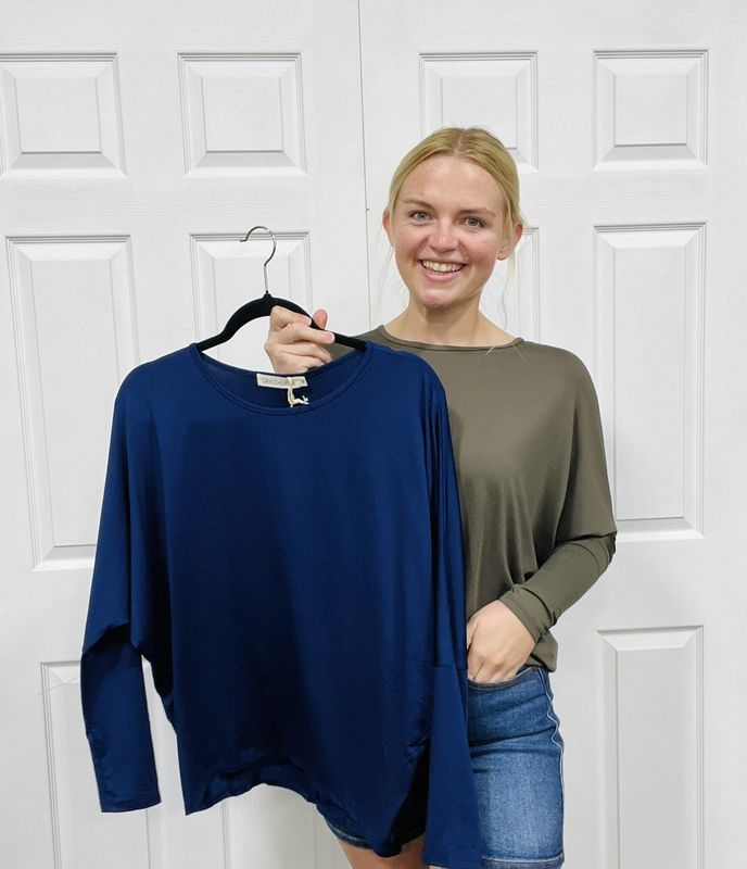 Dolman Long Sleeve Layering Top