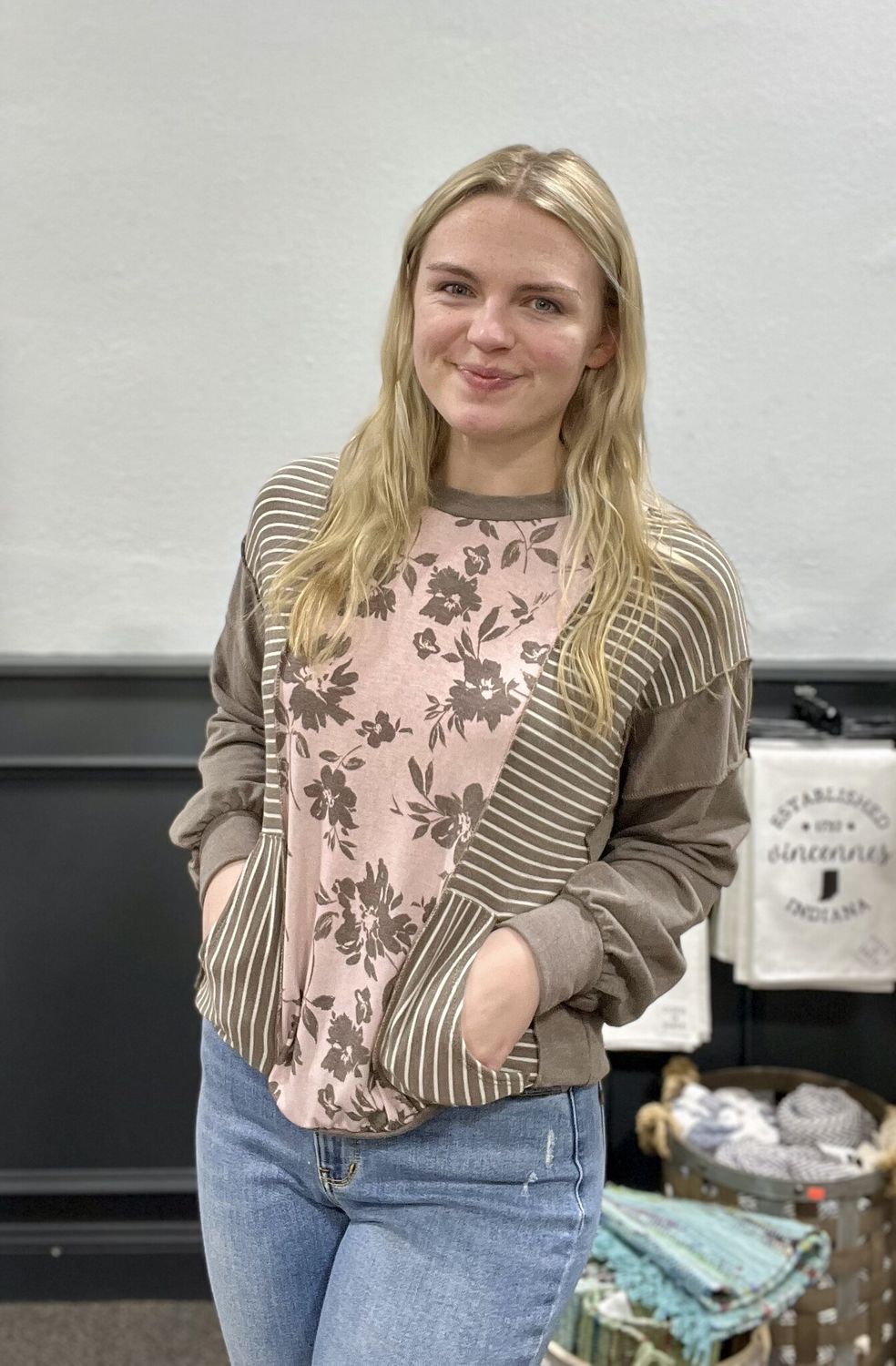 Floral Patchwork Top