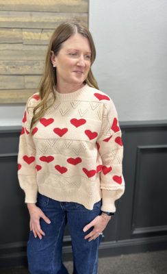 Heart Sweater Top