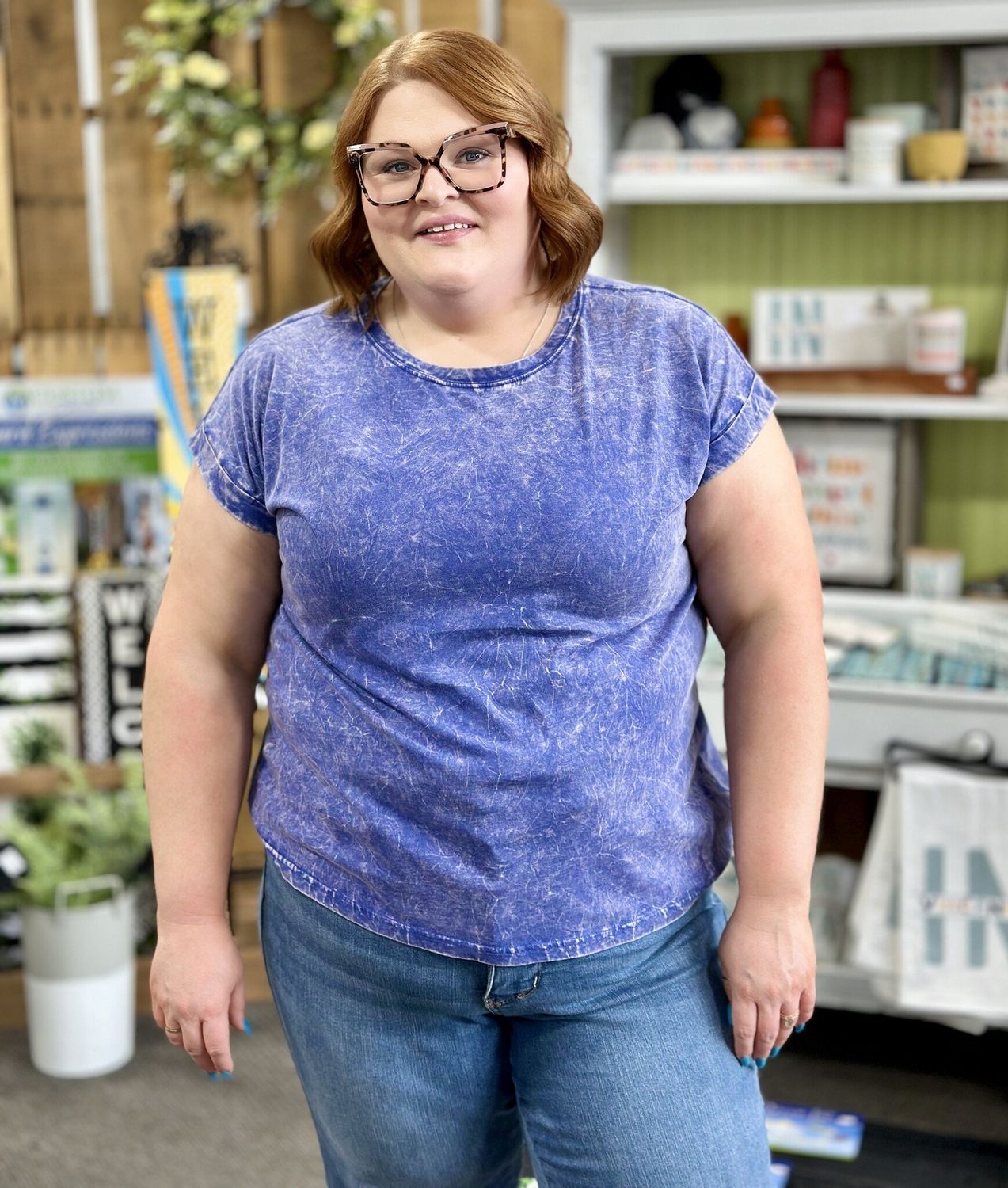 Not Your Basic Tee in Dark Blue