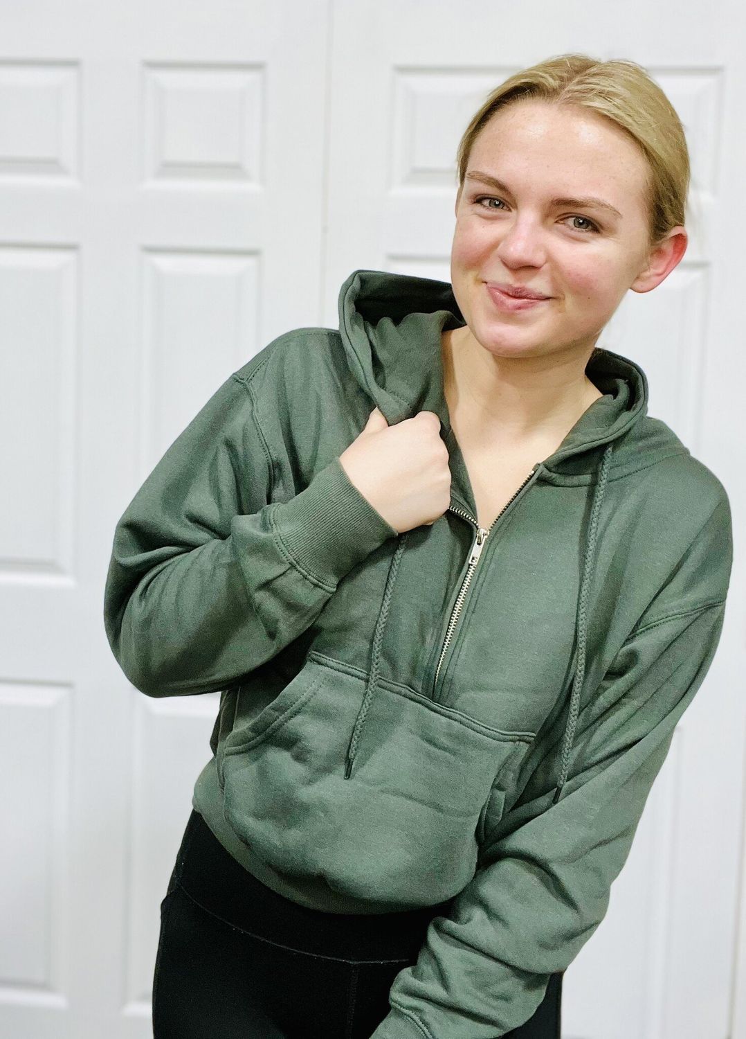 Evergreen 1/2 Zip Fleece Hoodie