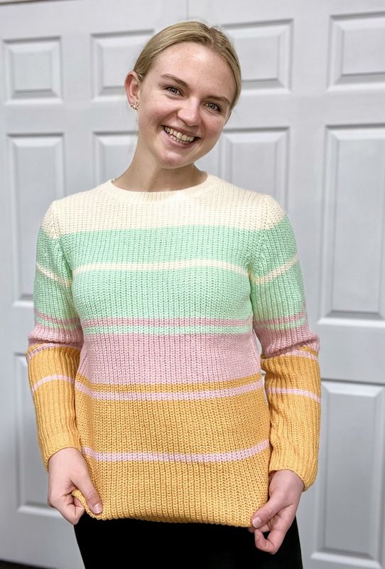 Pastel Wide Stripe Sweater