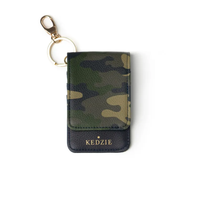 Camo ID Holder Keychain