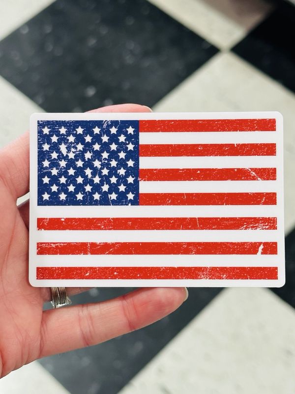 American Flag Sticker