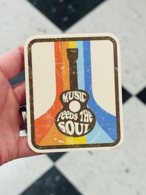 Music Feeds The Soul Sticker