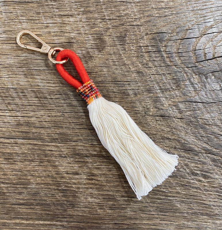 Red Beaded Tassel