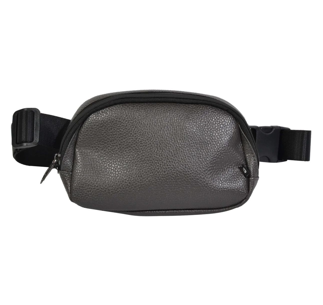 Slate Vegan Leather Belt Bag