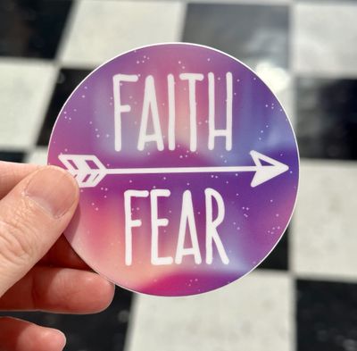 Faith Over Fear Sticker