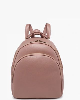 Simone Backpack Purse in Dark Mauve